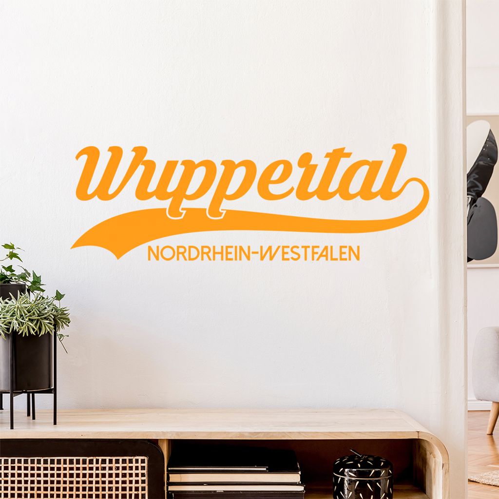 Wuppertal Nordrhein-Westfalen Wandtattoo Wandaufkleber Wall Sticker - Dekoration, Küche, Wohnzimmer, Schlafzimmer, Badezimmer