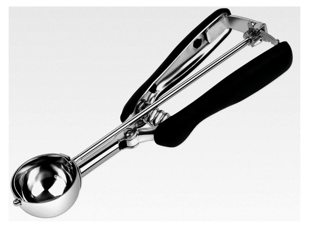 Eisportionierer aus Edelstahl, kleiner Eislöffel für Eiskugeln und Kekse (Mini #100, 3 cm)