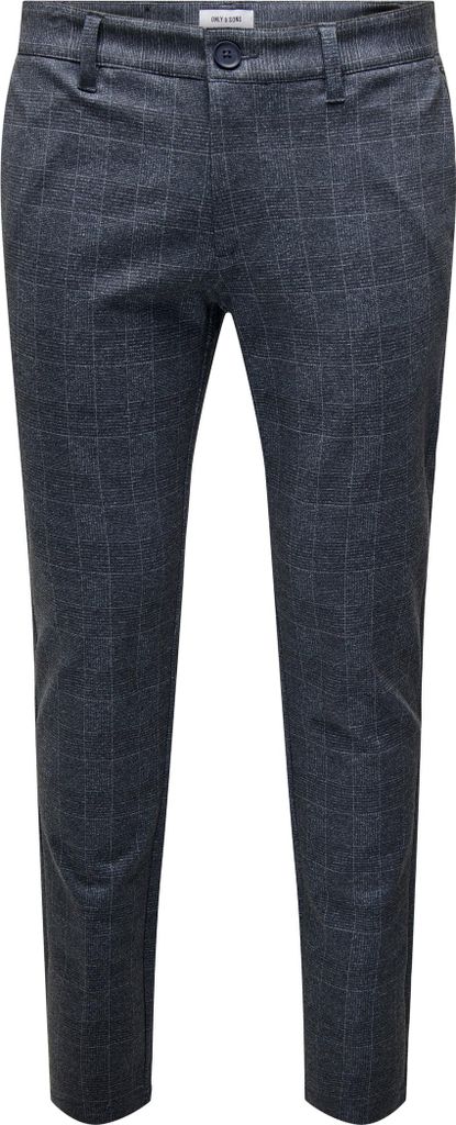 ONLY & SONS Elegante Chino Stoffhose Kariert Größe: 33W / 30L