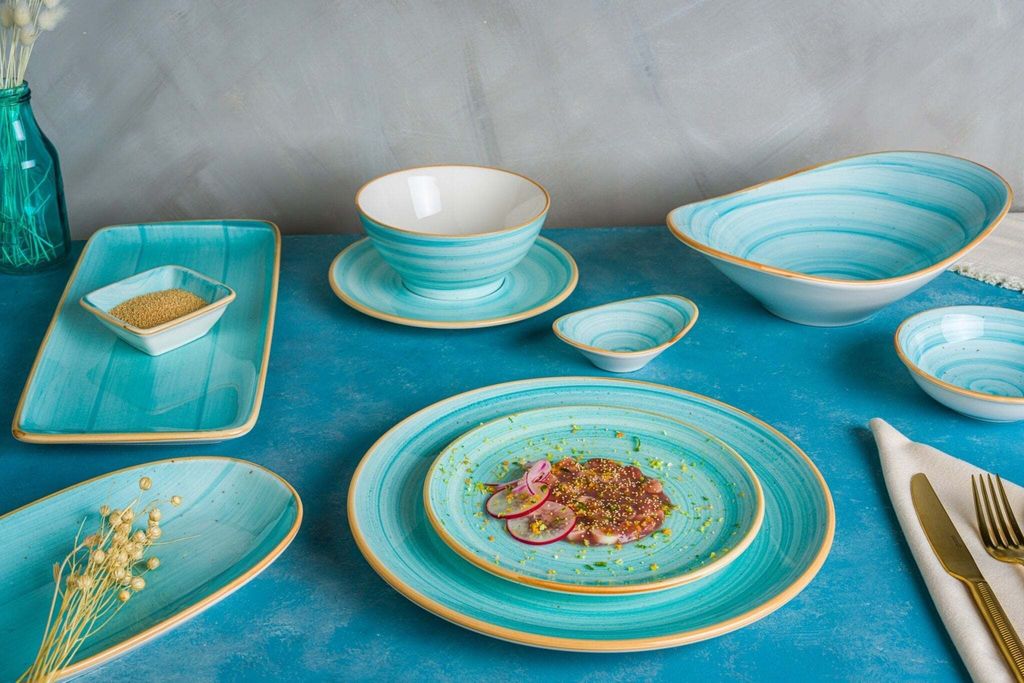 Bonna Tiefe Teller Alhambra - 6er Set Porzellan 23cm (1000cc)