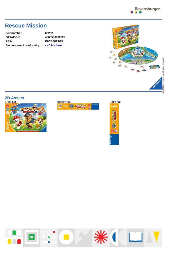 Ravensburger tiptoi gioco 00202 - PAW Patrol missione di Immagine del prodotto 