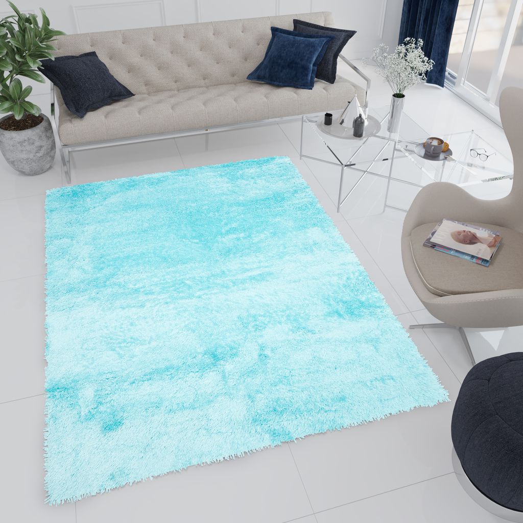 Tapiso Teppich Wohnzimmer Schlafzimmer Einfarbig Modern Produktbild 