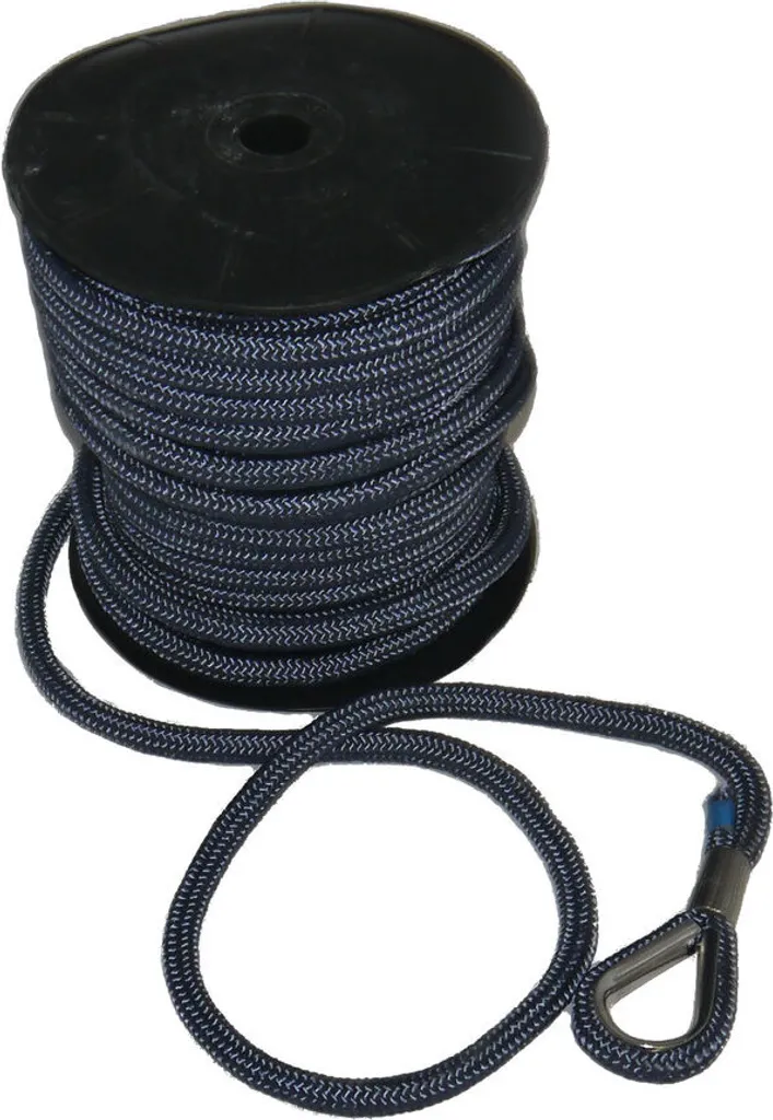 Corde d'ancrage plombée NIRO Kausch polyester bleu foncé 10mm x 30m