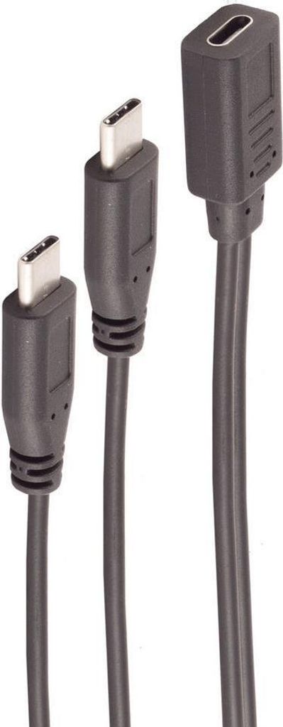 shiverpeaks BS13-20020 Cavo USB 0,3 m USB 2.0 USB C 2 x USB Immagine del prodotto 
