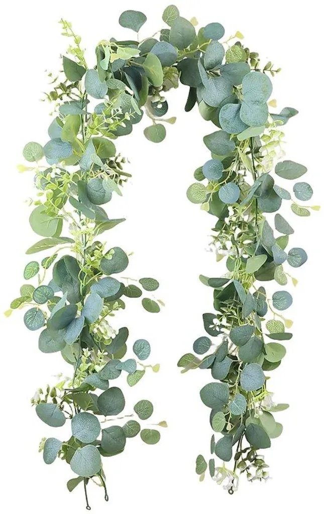 Guirlande Eucalyptus Artificielle 1,8m : Déco Verte sans Entretien ni Allergies