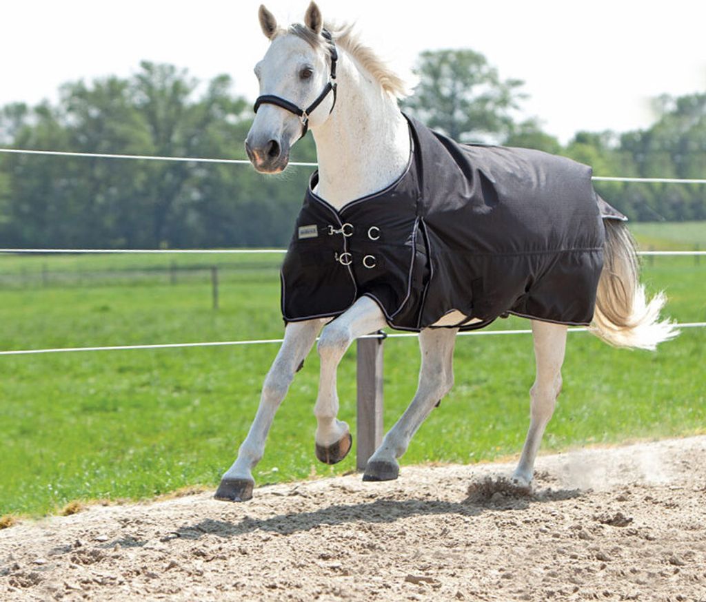 Kavalkade Outdoordecke Alaska IV Fleece- schwarz, 135