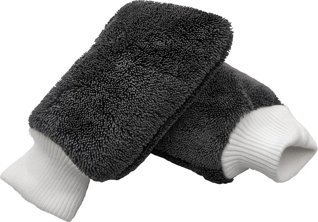 Mikrofaser-Waschhandschuh, sehr saugfähig, doppelseitig, kratzfreie Arbeitshandschuhe für die trockene und nasse Verwendung