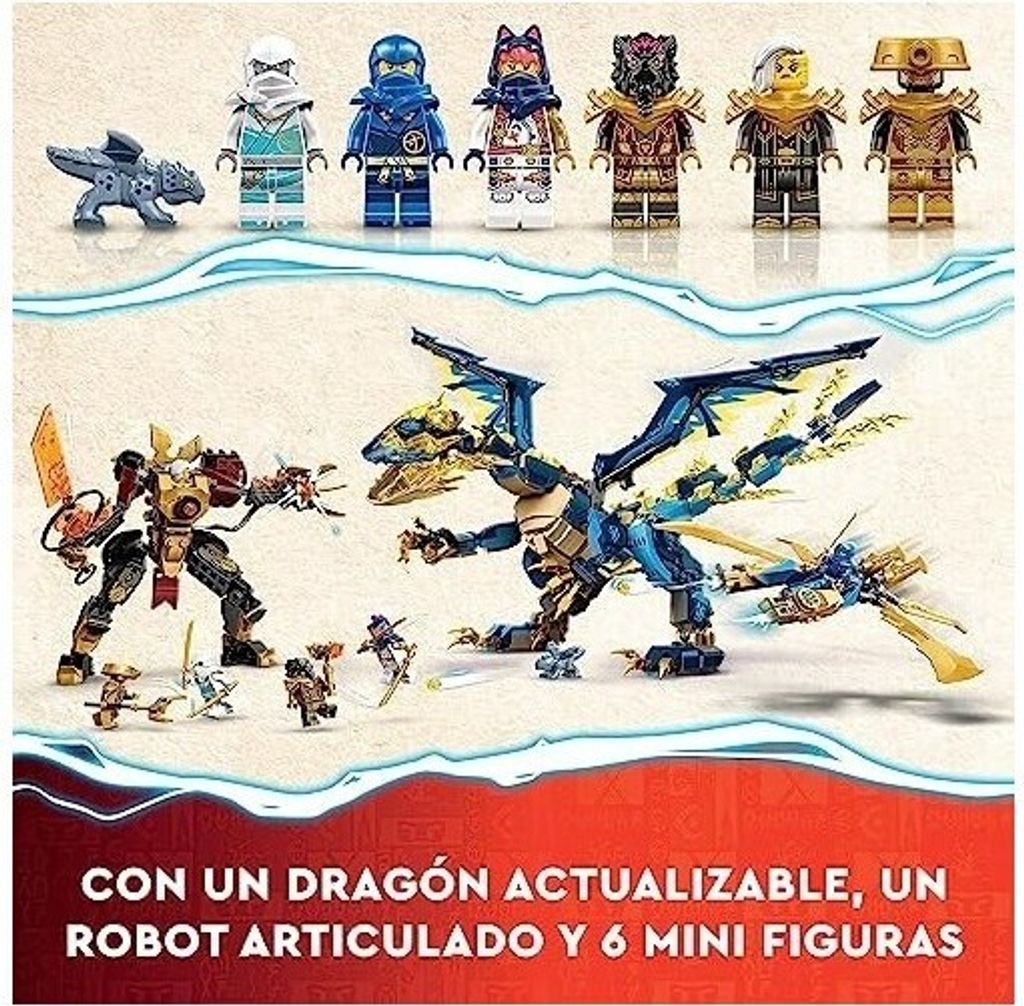LEGO NINJAGO Smok żywiołu kontra mech cesarzowej, duży Zdjęcie produktu 14