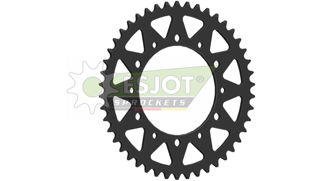 ESJOT Krone 46 Zähne Teilung 520 Schwarzstahl für Moto Morini