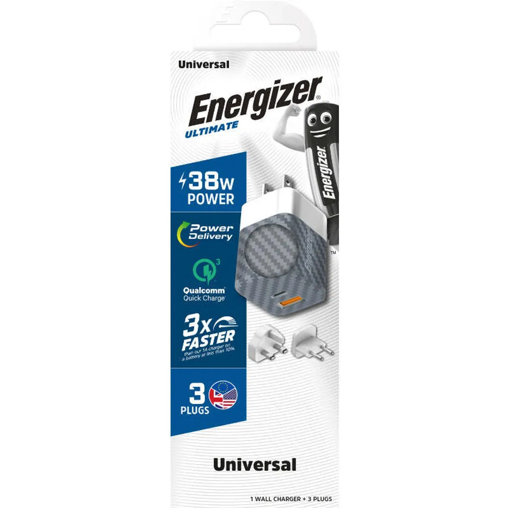 Chargeur Mural Universel GaN 38W Energizer Ultimate PD et Quick Charge - 4