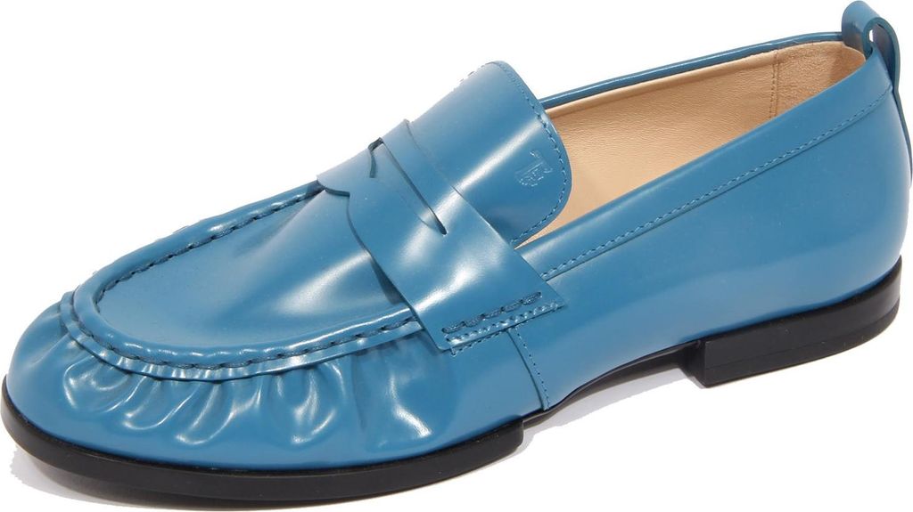 G5166 mocassino donna TOD'S light blue leather loafer woman