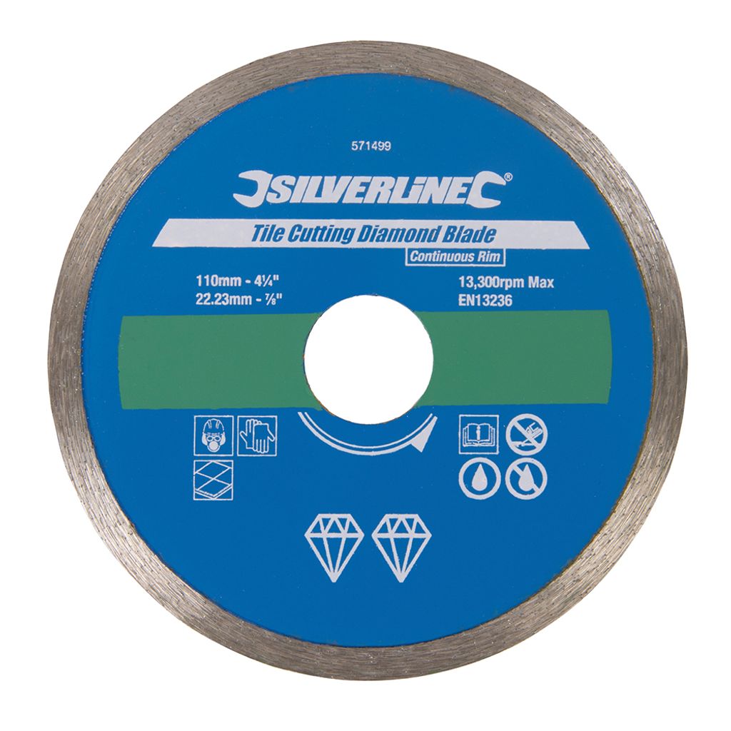 Silverline Diamant-Fliesentrennscheibe 110 x 22,23 mm