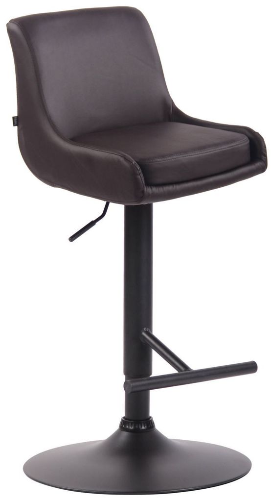 Barhocker Club Kunstleder schwarz braun