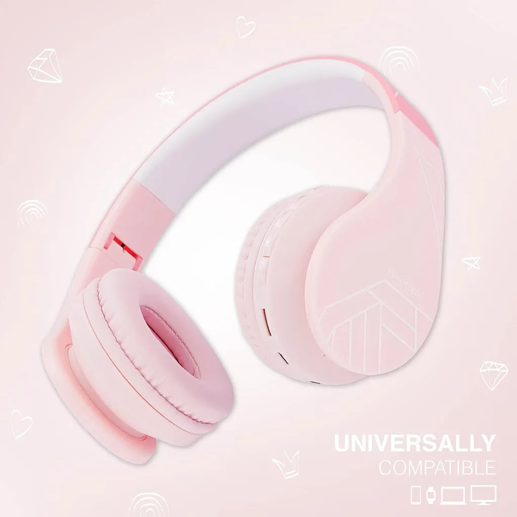 Cuffie Wireless per Bambini Bluetooth 5.3 - Qualità e Sicurezza 85dB - 7