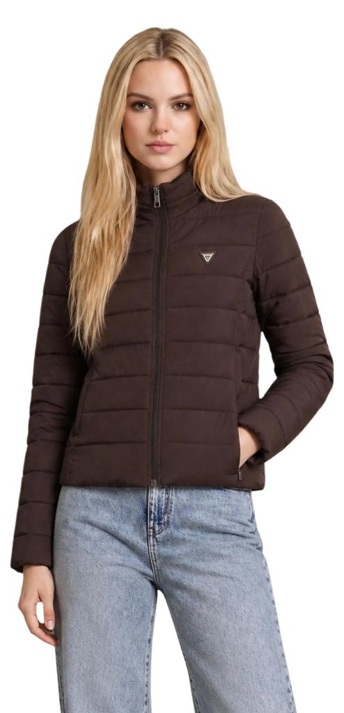 Guess SOLID HEAVY DIANN PolyurethanDamen Jacke Braun : Größe - S Größe: S