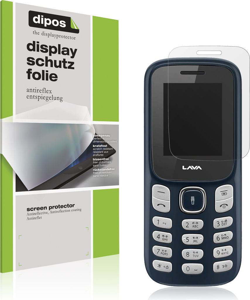 4x Schutzfolie für Lava A3 Vibe matt Displayschutzfolie Folie Display Schutz dipos