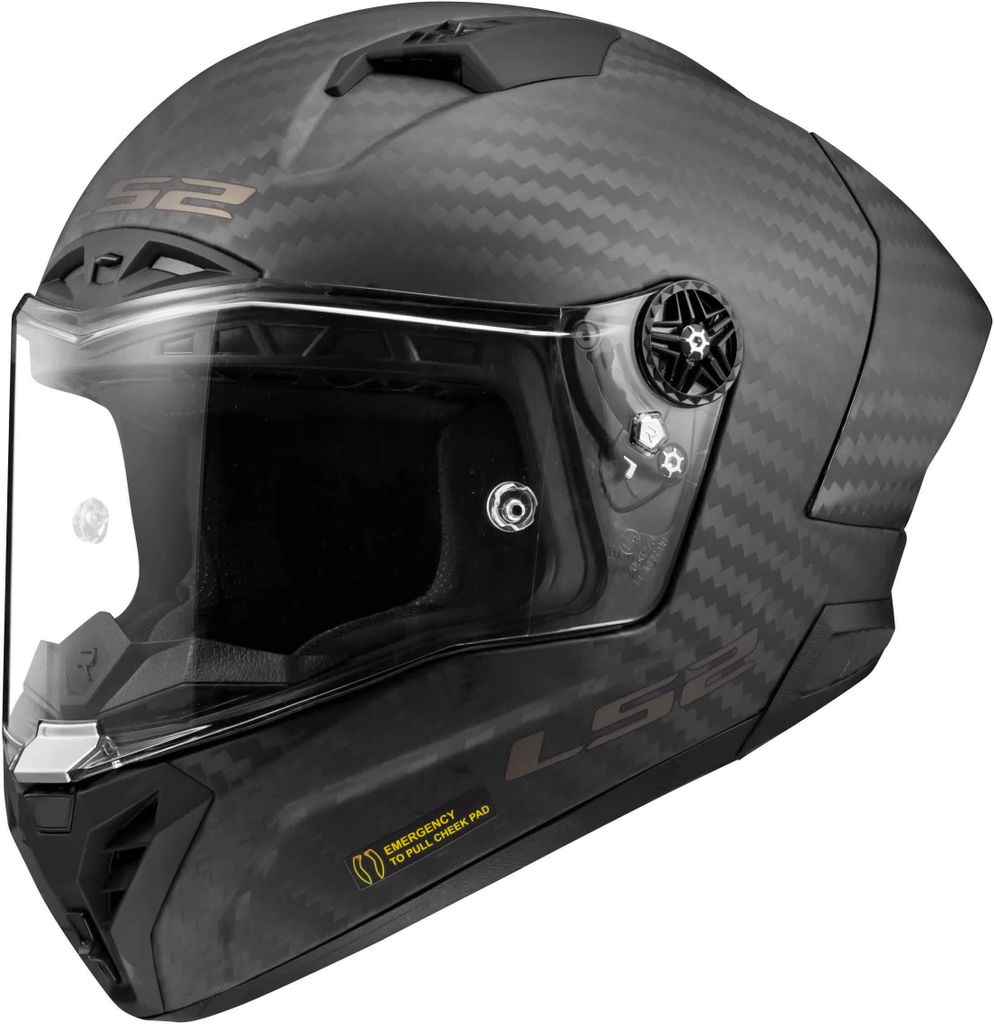 LS2 FF805 Thunder GP Aero Carbon casco, carbonio opaco, M Immagine del prodotto 