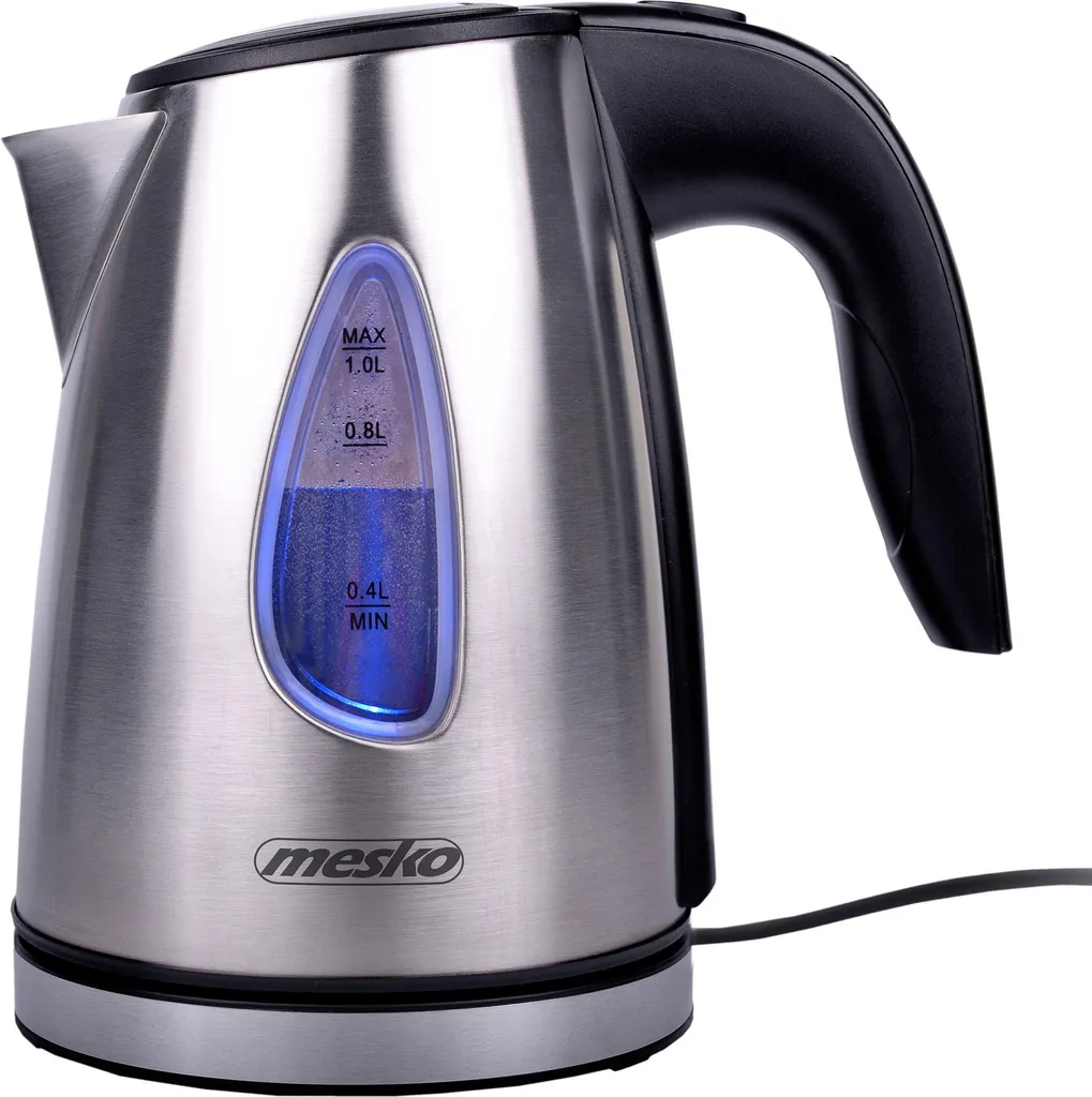 Bouilloire 1L Mesko MS1351 inox : finissez-en avec le tartre et le BPA
