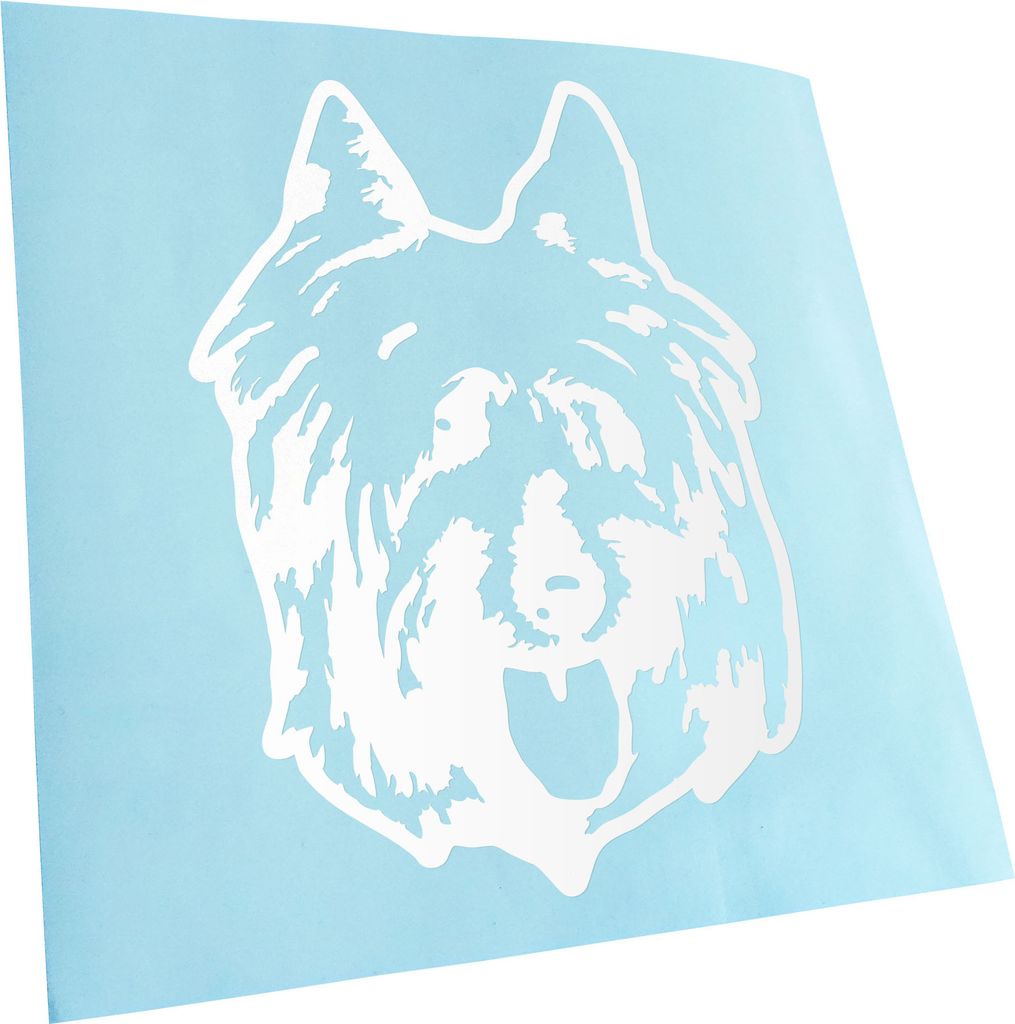 Kiwistar - Autoaufkleber - Silky Terrier Hund - Mattschwarz - 14x10cm - Aufkleber für Auto, Laptop, Fahrrad, LKW, Motorrad mehrfarbig JDM Decal Ra...