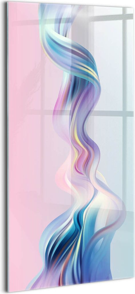 Designer Glasbild - Wandbild - Glas Bild - 50x100 cm - Flüssigkeitsströmungselement