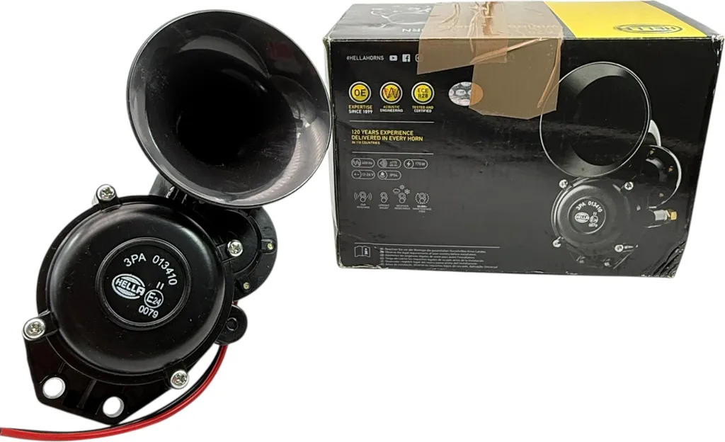 Hupe HELLA 3PA 013 410-041 avec Sonnerie Puissante et Montage 12V