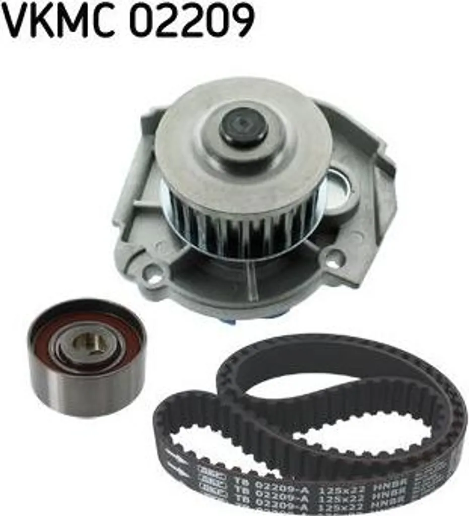 SKF VKMC 02209 Pompe à eau et kit de courroie de distribution Panda OE 55224645