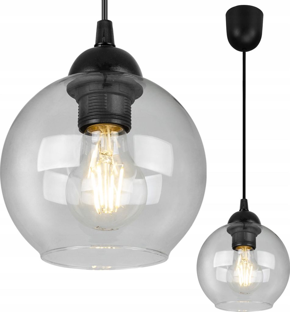 Elegante Loft Hängelampe – Glas Deckenlampe Kronleuchter für Küche, Wohnzimmer und Schlafzimmer