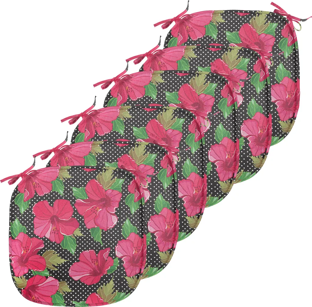 Galettes de Chaise de Cuisine Lot de 6 Coussinets Décoratifs Hawaii