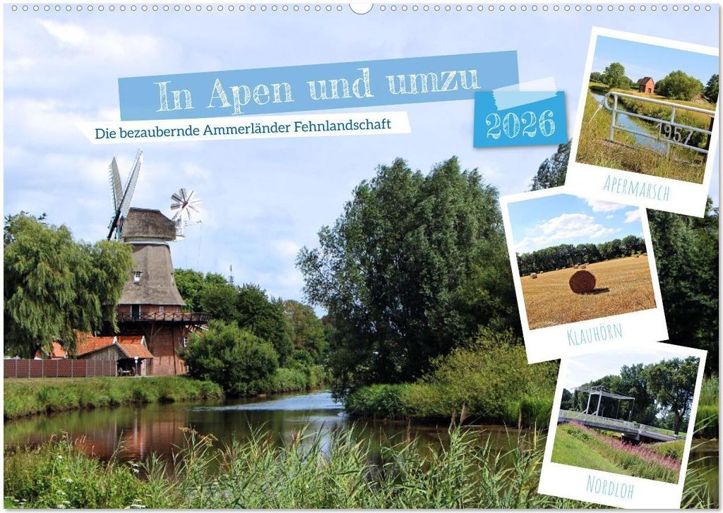 In Apen und umzu (Wandkalender 2026 DIN A2 quer), CALVENDO Monatskalender