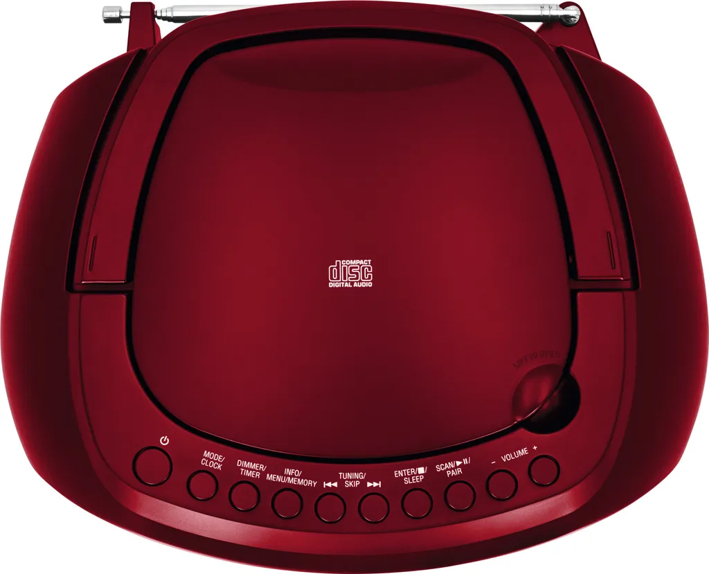 Technisat DigitRadio 1990 rouge - Radio CD Boombox Bluetooth Portable - 4