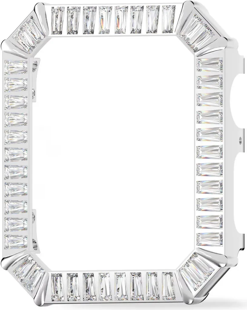 Cadre de Protection Swarovski Argenté pour Apple Watch Série MIL003