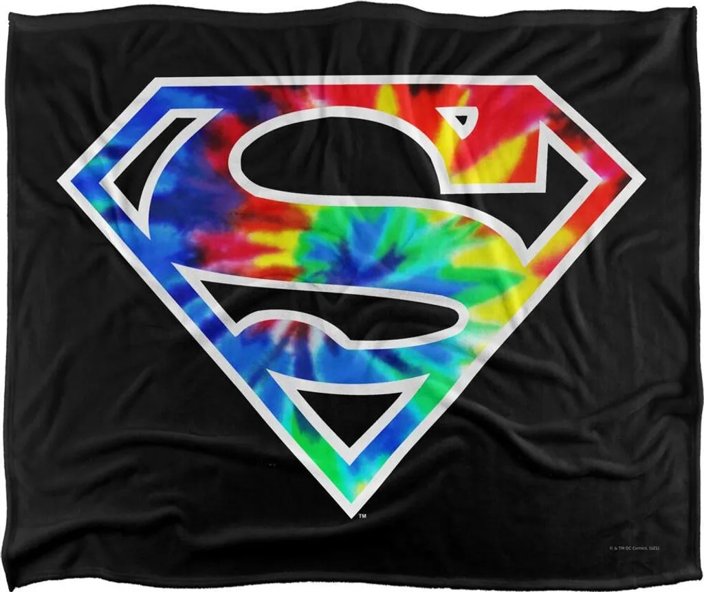 Dites adieu au froid avec la Couverture Superman Logo Ficelle TV18681