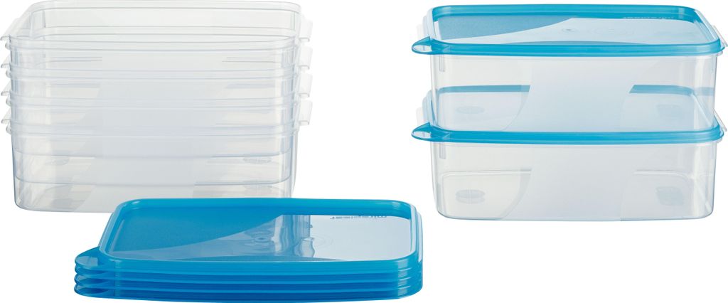 MiraHome Vorratsdosen Sets verschiedene Größen rechteckig blau – Vorratsdosen mit Deckel Luftdicht – Gefrierdosen für Mealprep – Austrian ...
