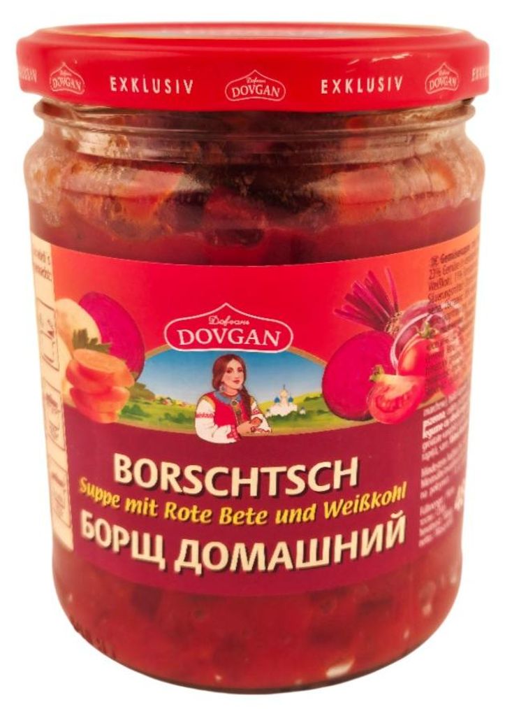 Dovgan Borschtsch Suppe mit Rote Beete und Gemüse 480g Produktbild 