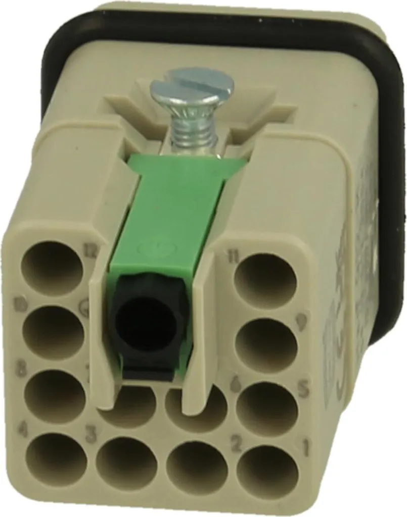 Inserto Maschio HARTING Han Q12/0 | 09120123001 Connettività Han-Quick Lock