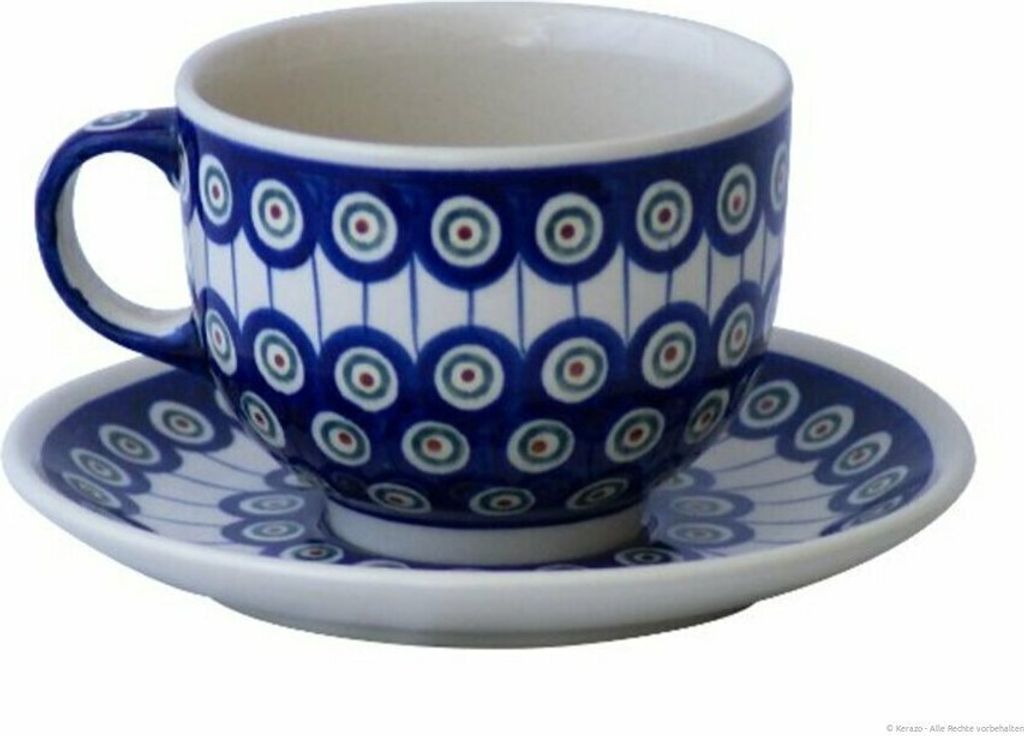 Original Bunzlauer Keramik große 500 ml Milchkaffeetasse Produktbild 