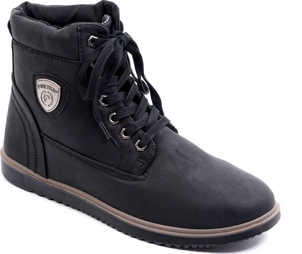 Firetrap Luca Work Hiking Lace Up schwarz (Größe: 40)