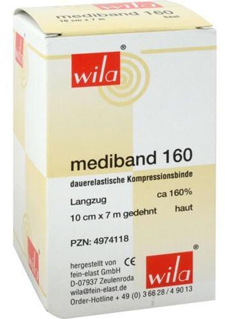 Mediband 160 Langzugbinde 10 cmx7 m hautfarben 1 St