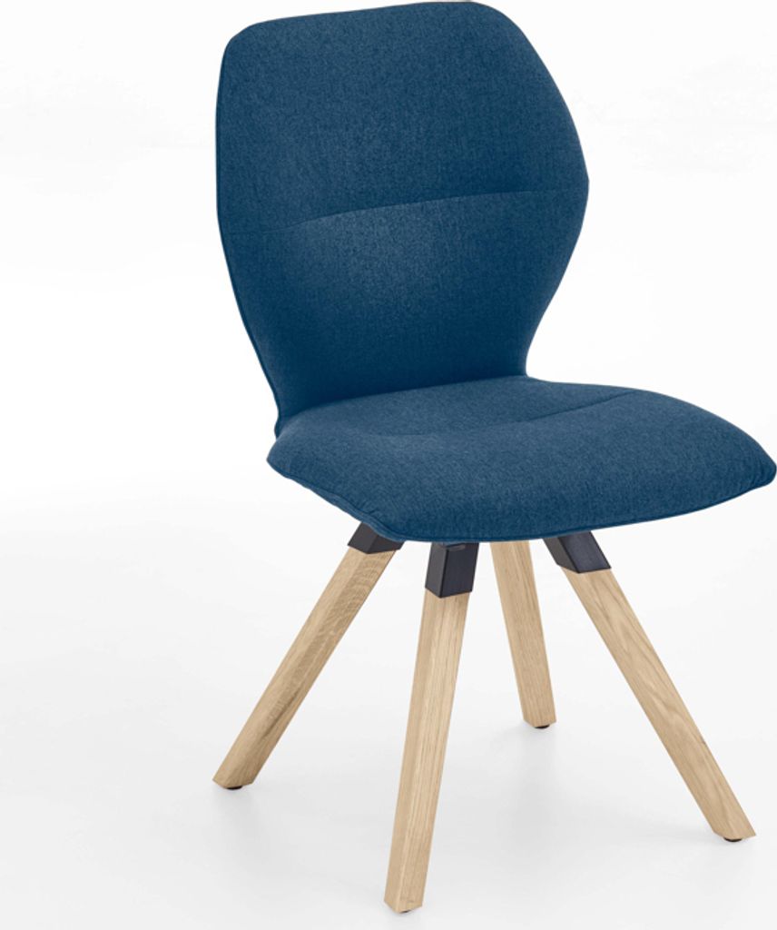 Niehoff Sitzmöbel Merlot Design-Stuhl Stativ-Gestell Massivholz/Stoff Venice