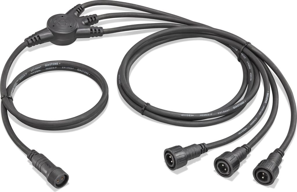 esotec W-Verteiler 2-Pin groß Solar Teichpumpen Akkuboxen Adapterkabel 101833