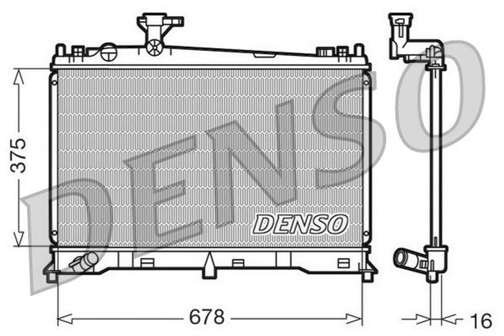 DENSO Kühler, Motorkühlung DRM44010