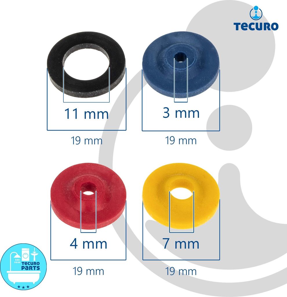 tecuro Wasser-Spar-Set für Brauseschlauch/Duschkopf - Produktbild 3
