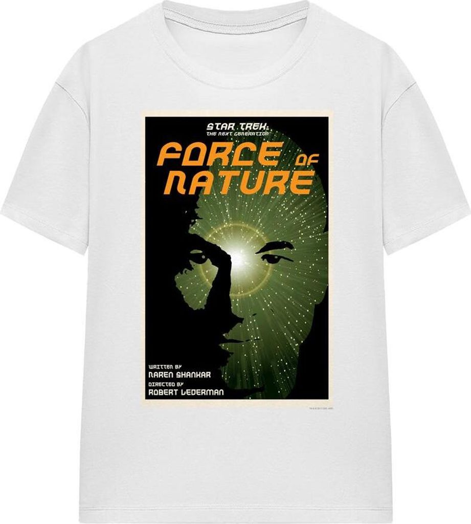Star Trek - "The Next Generation Season 7 Episode 9" T-Shirt für Herren/Damen Uni TV16640 (L) (Weiß)