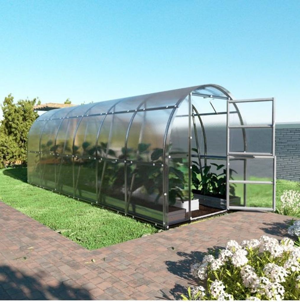 Gewächshaus KLASIKA SLIM 2x6m (12m2) mit 4mm Polycarbonat

