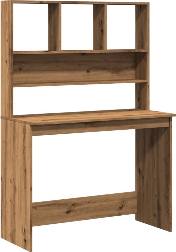 Schreibtisch mit Regal Artisan-Eiche 102x45x148cm Holzwerkstoff