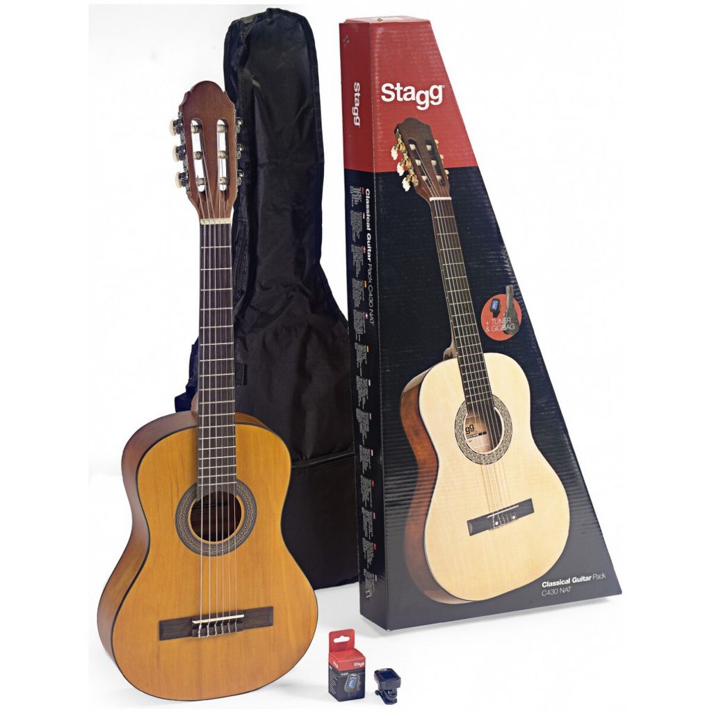 Stagg C430 M NAT PACK 3/4 Kindergitarrenset Konzertgitarre natur ma...