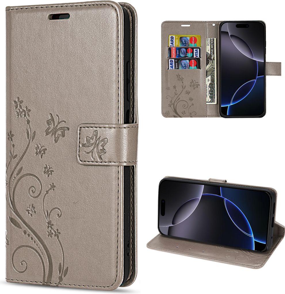 iPhone 16 Pro Hülle – Klapphülle Schutzhülle Tasche mit Produktbild 