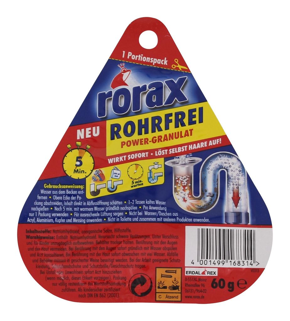 Rorax Rohrfrei Power-Granulat, 12er Pack (12 x 60 g) Produktbild 3