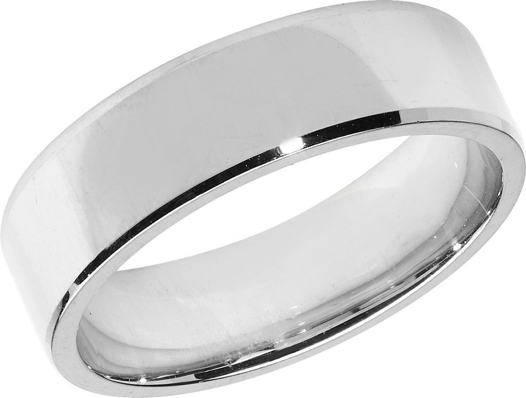 Schwerer 925 Sterling Silber 6mm Flach Form Herren/Damen - Trauring/Ehering/Hochzeitsring, 55 (17.5); TRS13872RSO