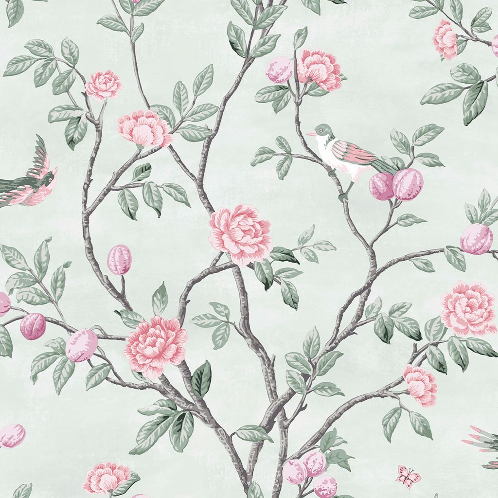 Vliestapete 113371 Laura Ashley Eglantine Grün Produktbild 